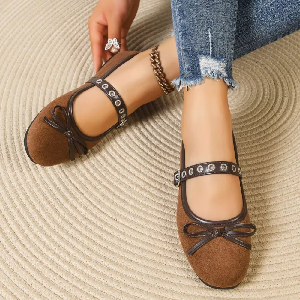 Round Toe Bow Slip-Ons, image 5