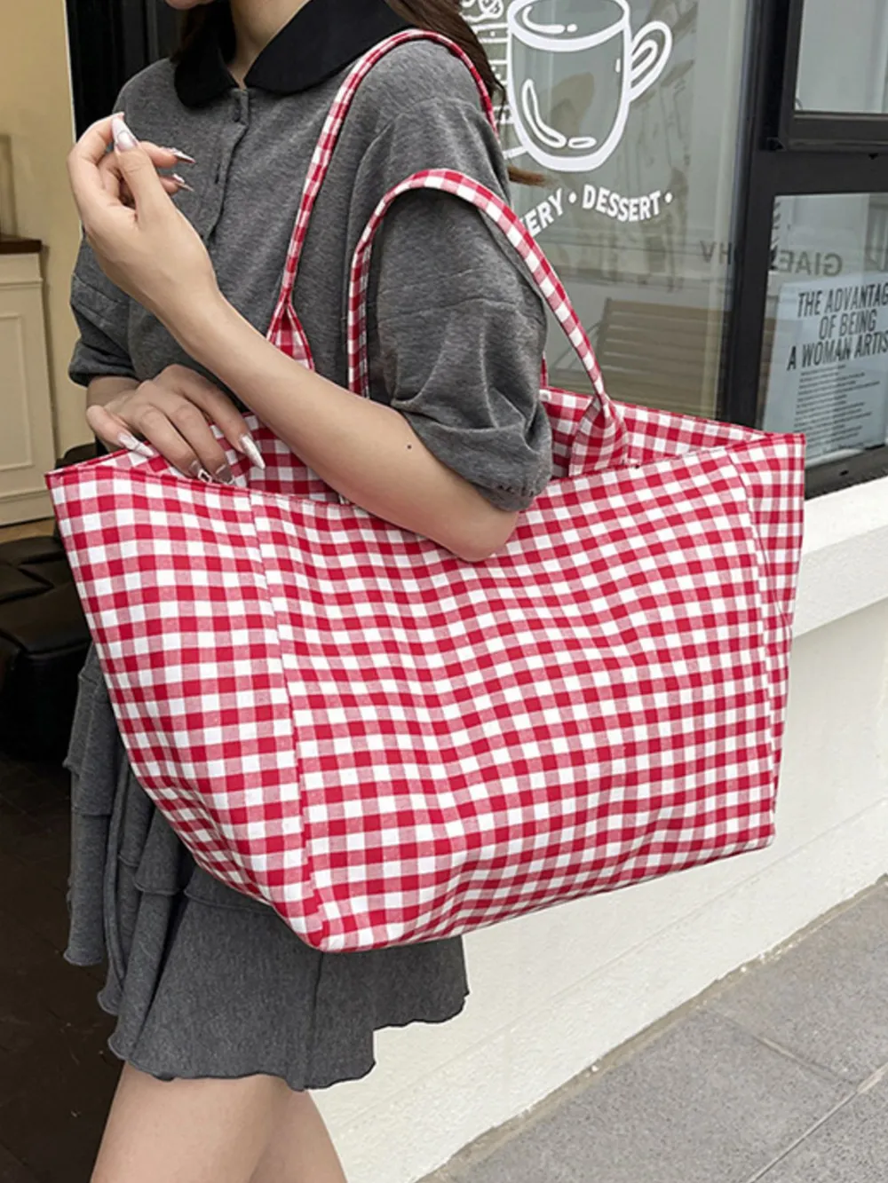 Classic Plaid Tote Bag, image 2