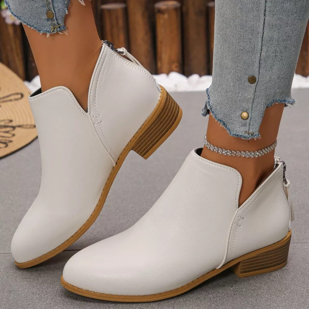 Point Toe Block Heels Boots, image 8