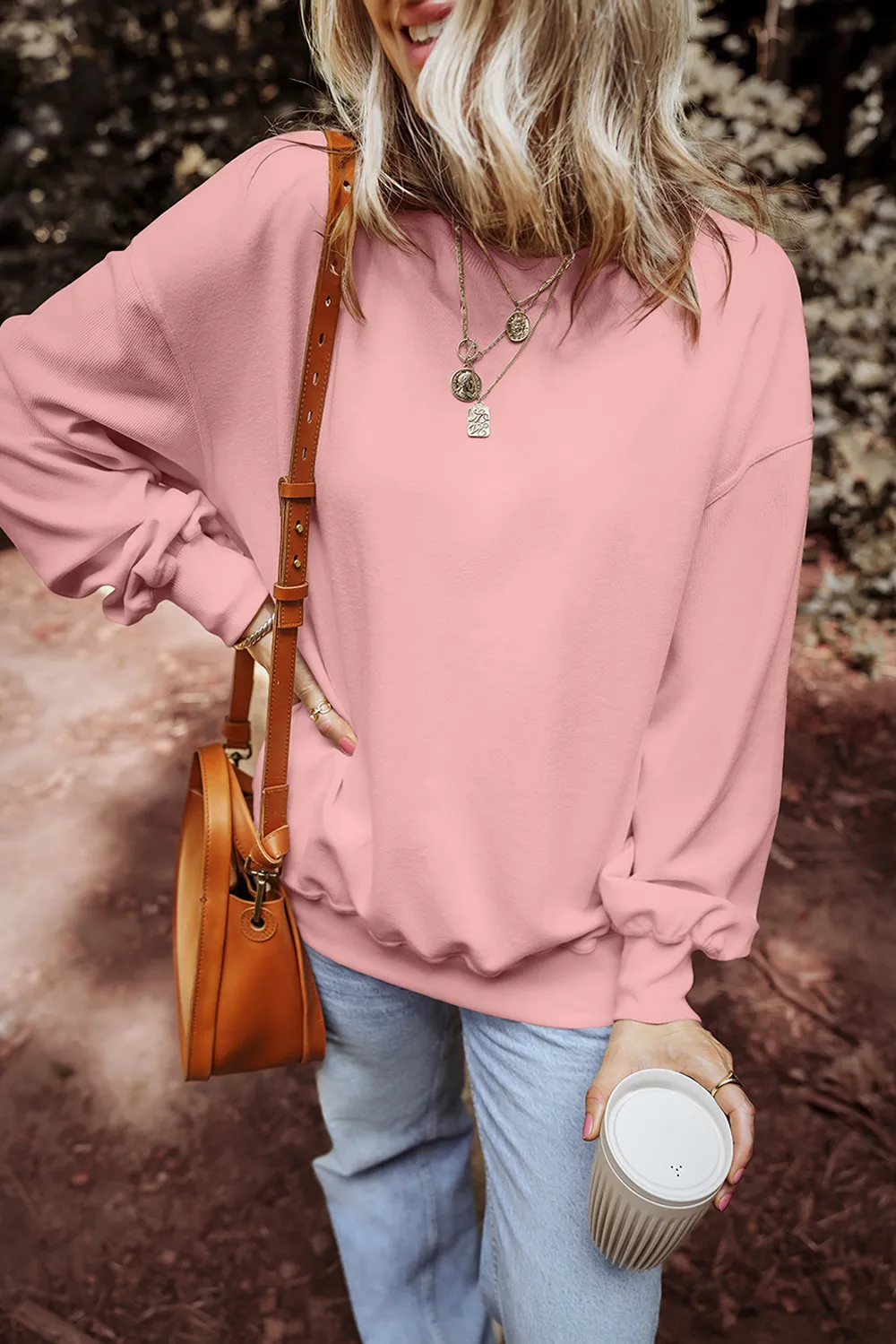 Round Neck Long Sleeve Sweatshirt, image 3