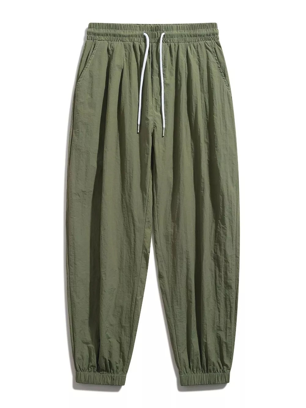 Men's Plus Size Drawstring Loose Fit Joggers, image 3