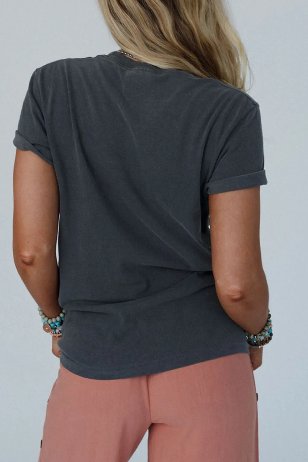 RISE WITH THE SUN Graphic Round Neck Short Sleeve T-Shirt, image 2