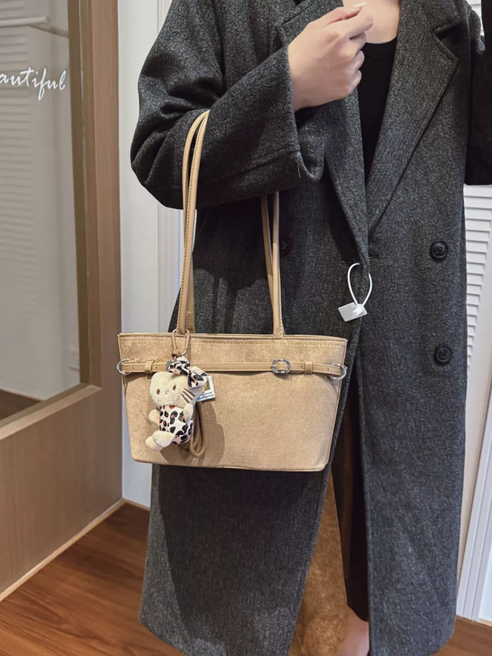 Decorative Buckle Shoulder Bag, image 9
