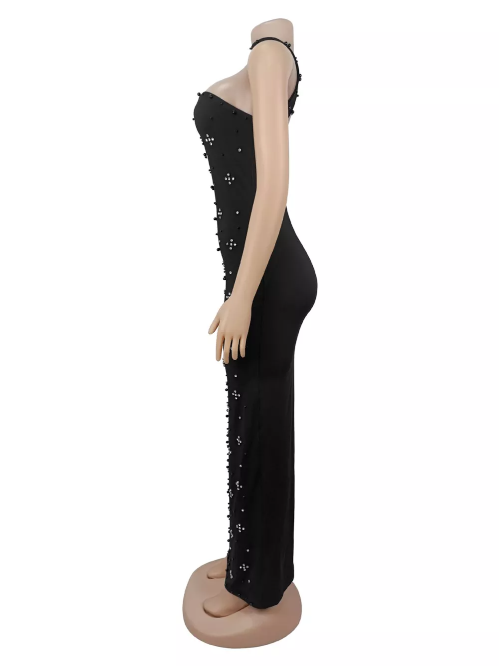 Rhinestone Tube Bodycon Maxi Dress, image 5