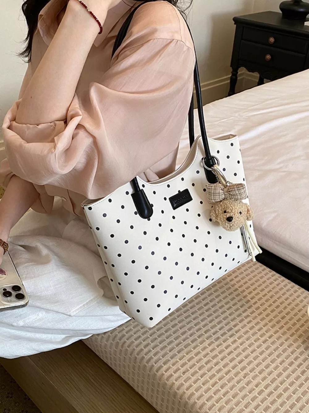 Polka Dot Shoulder Bag, image 9