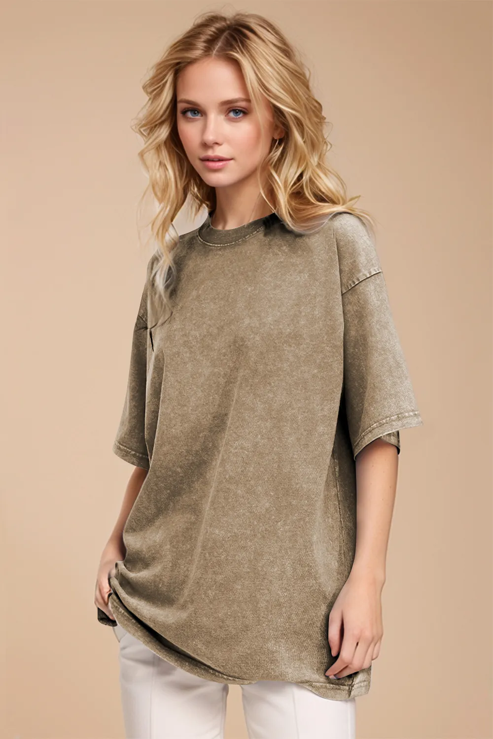 Round Neck Half Sleeve T-Shirt, image 8
