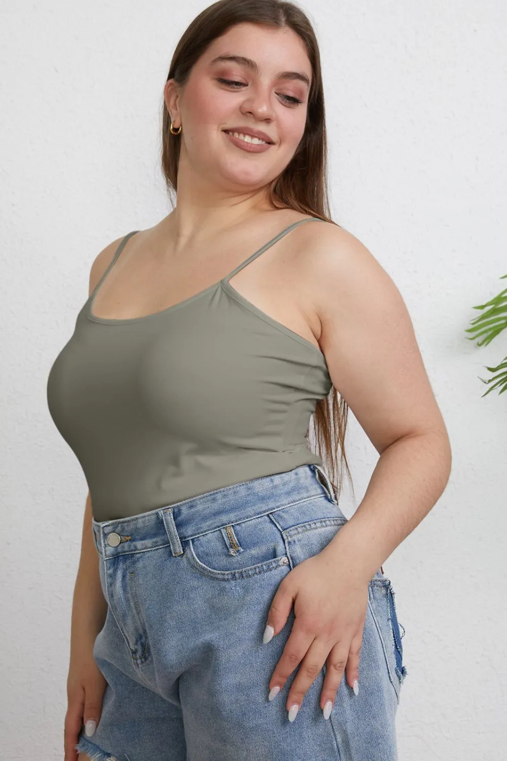 Full Size Round Neck Slim Cami Plus Size, image 9