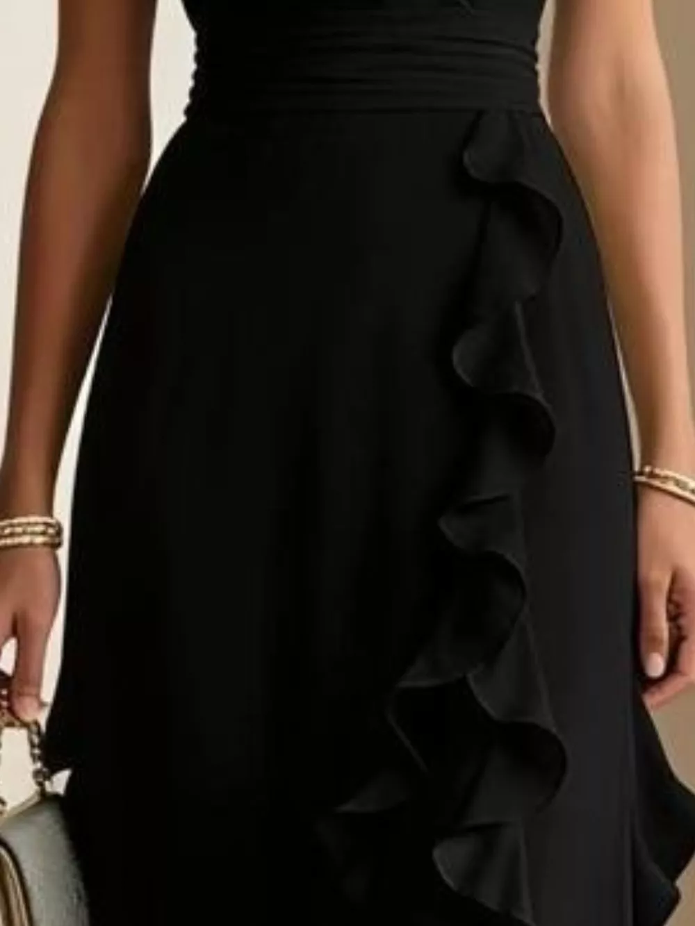 Ruffled Surplice Maxi Dress, image 10