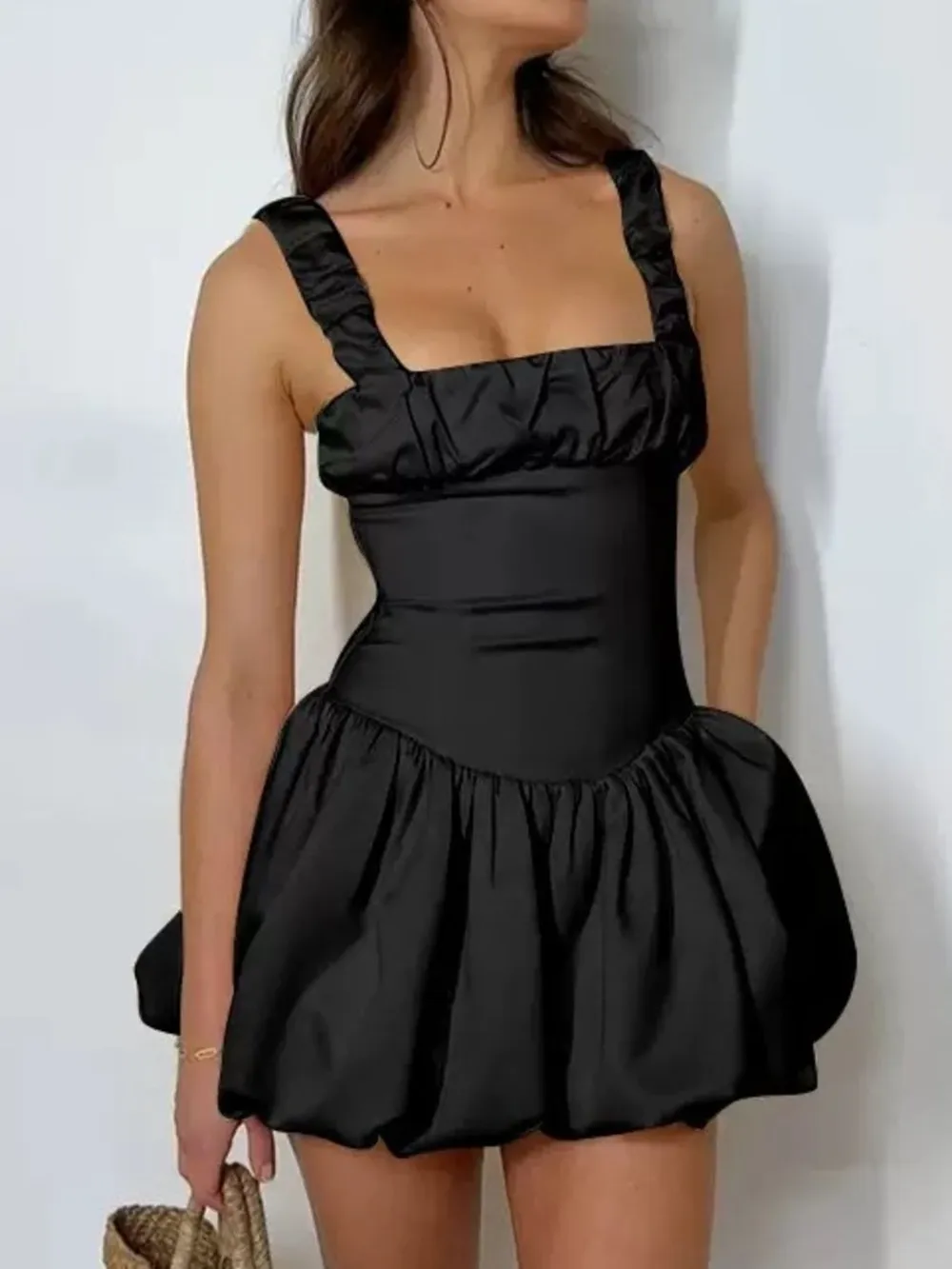 Bubble Hem Mini Dress, image 4
