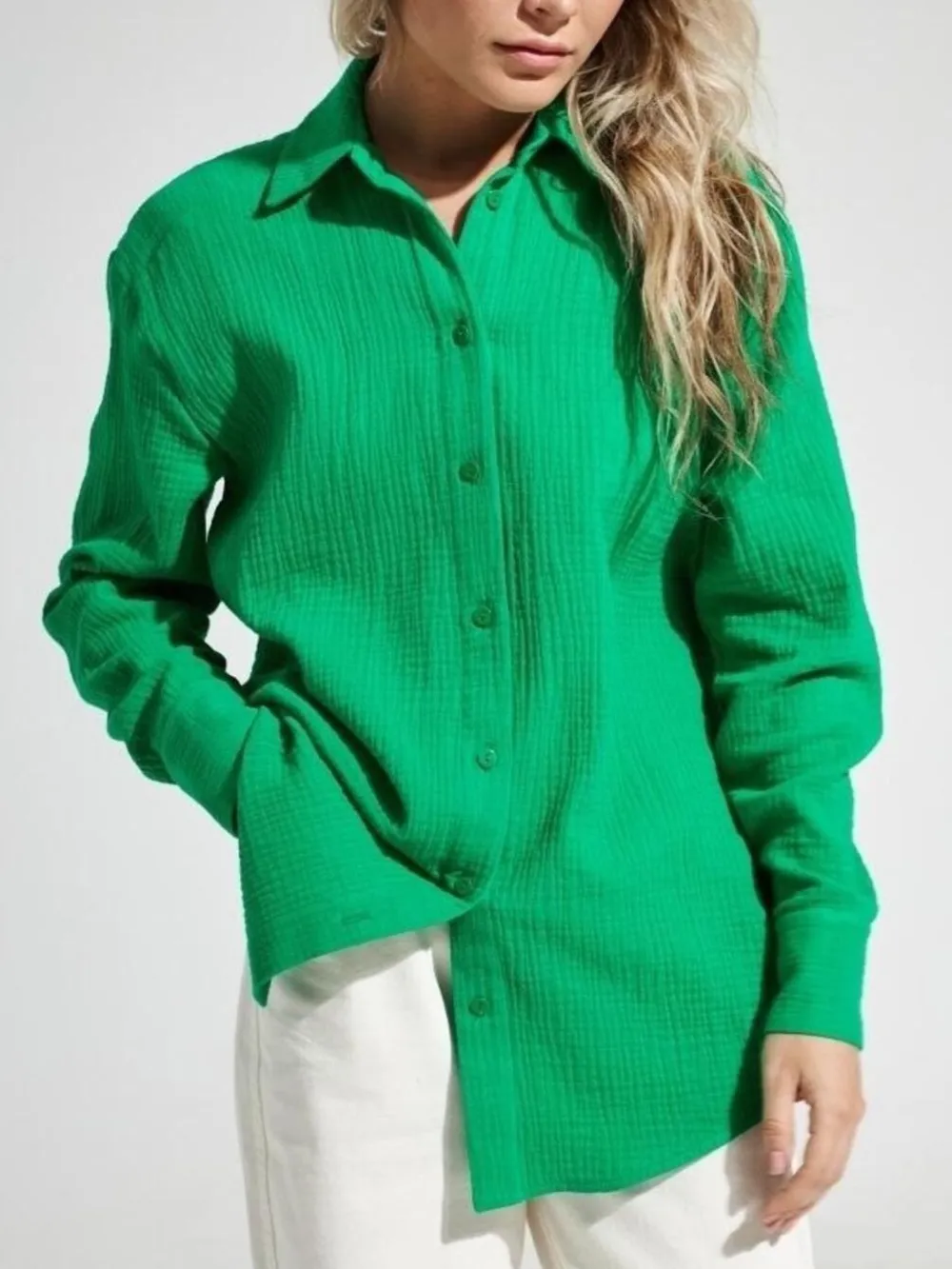 Button Up Long Sleeve Texture Shirt, image 19