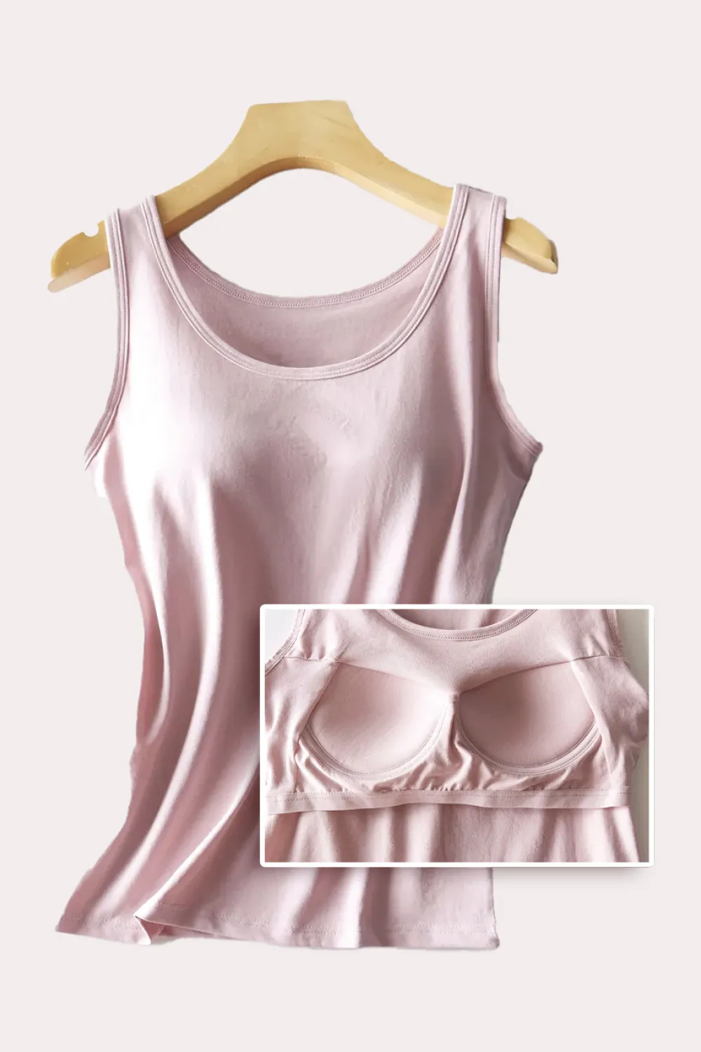 Round Neck Tank with Bra, image 3