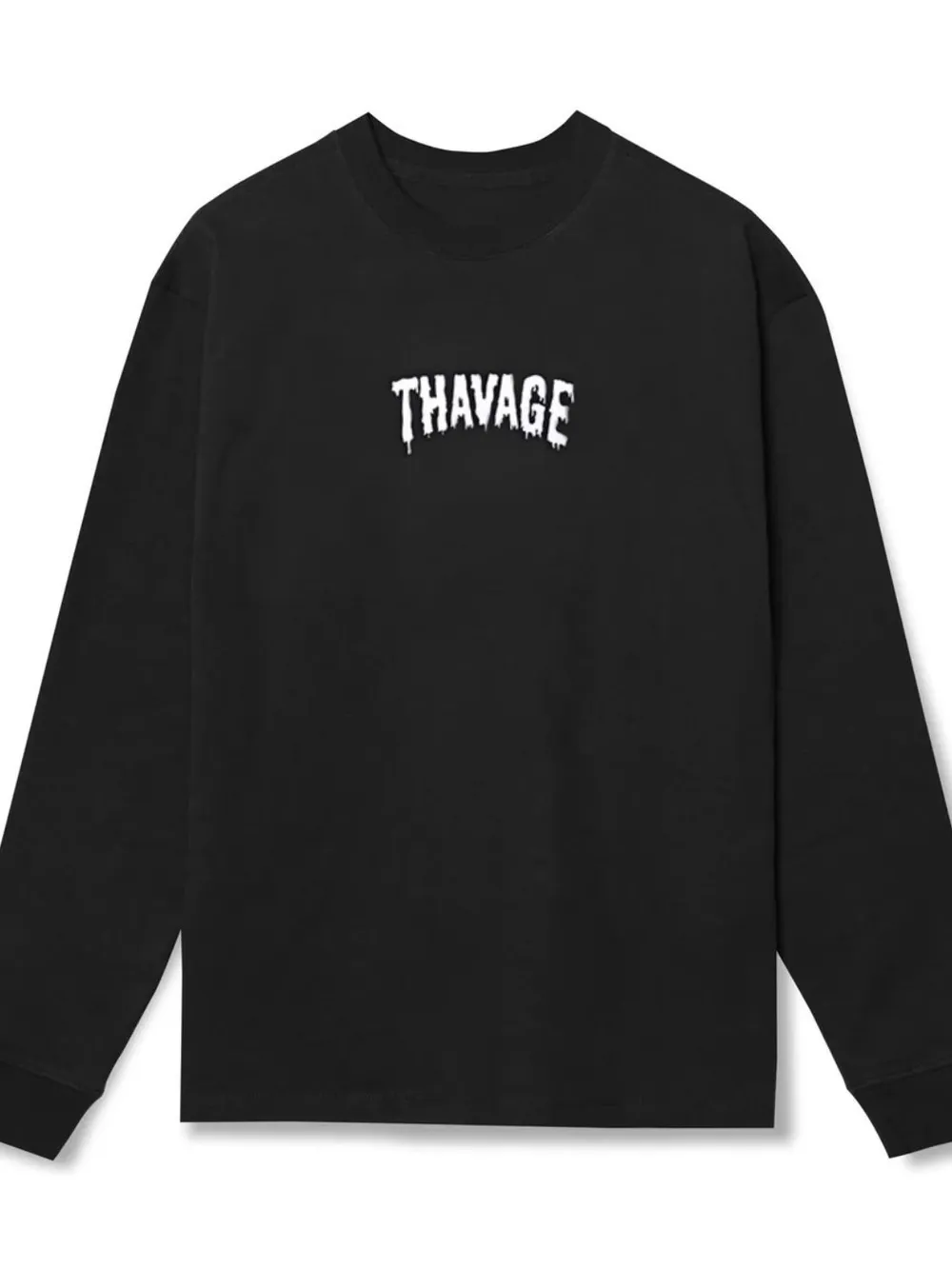 Men's Plus Size Letter Round Neck Long Sleeve T-Shirt, image 5