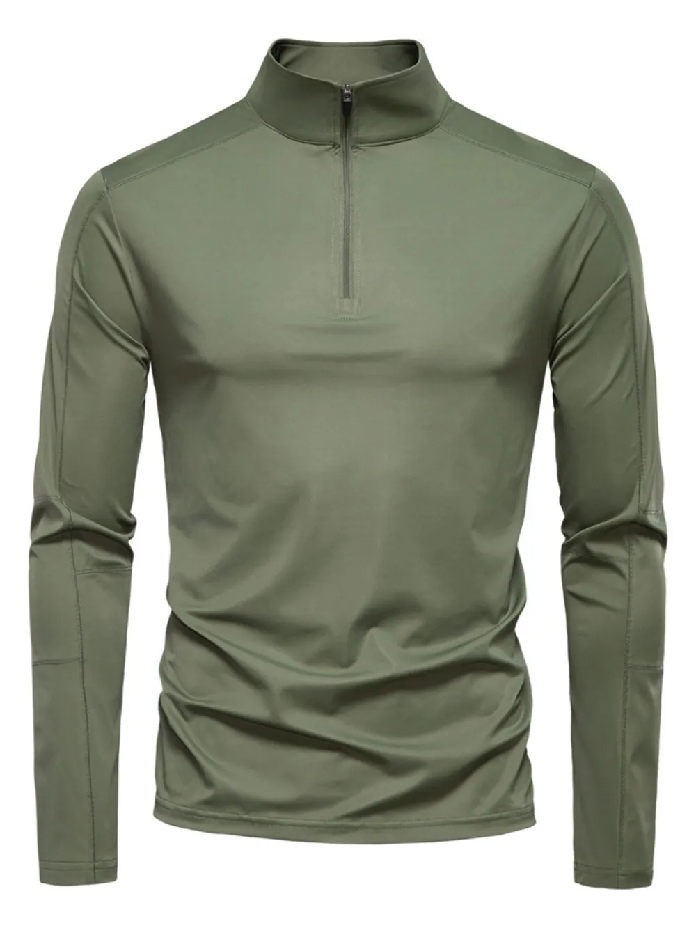 Men's Sun Protection Long Sleeve Half-Zip T-Shirt, image 8