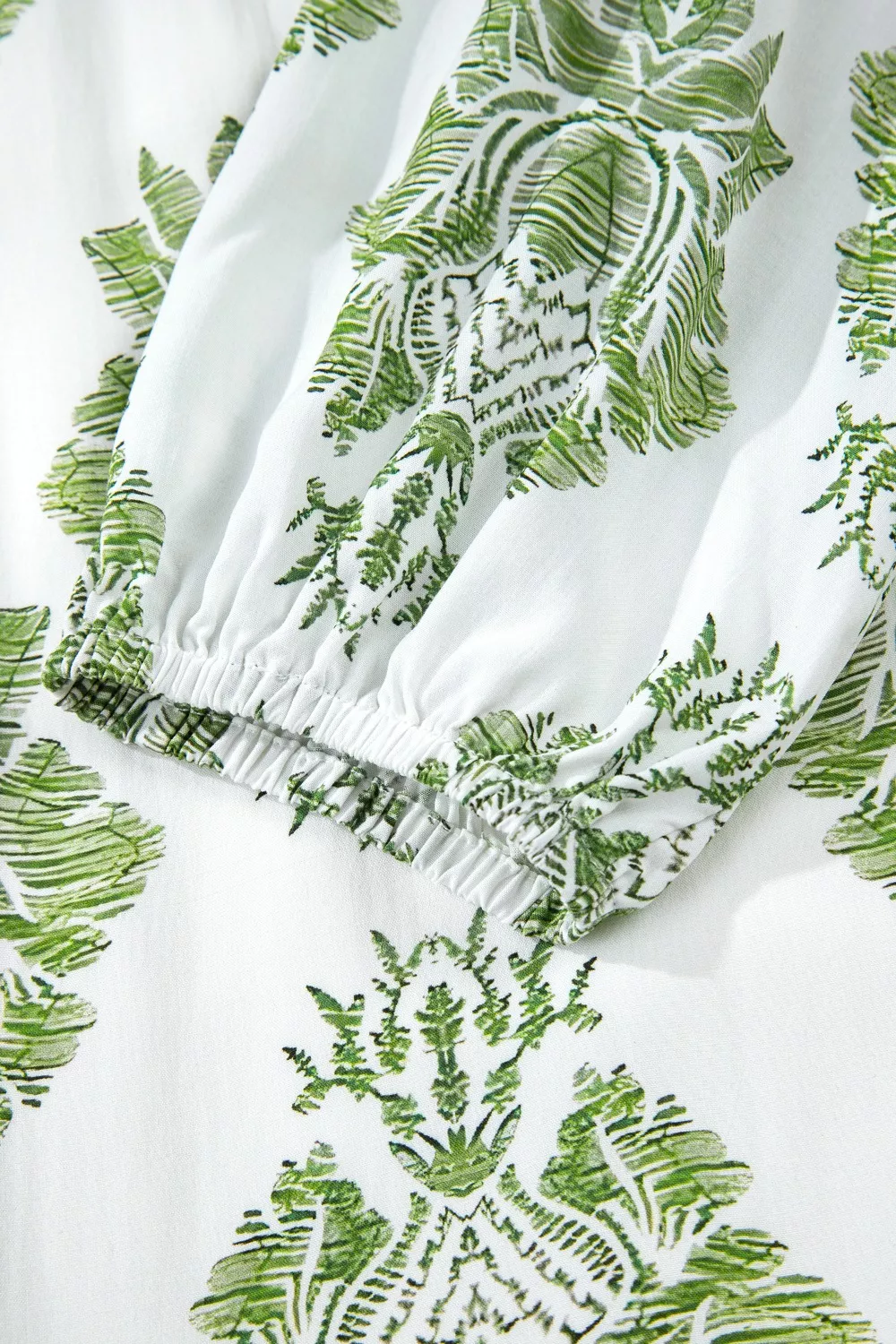 Floral Print Contrast Patchwork Ruffle Detail Mini Dress, image 12