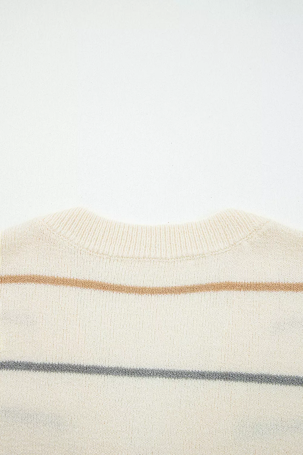 Striped V-Neck Button-Up Cardigan, image 7