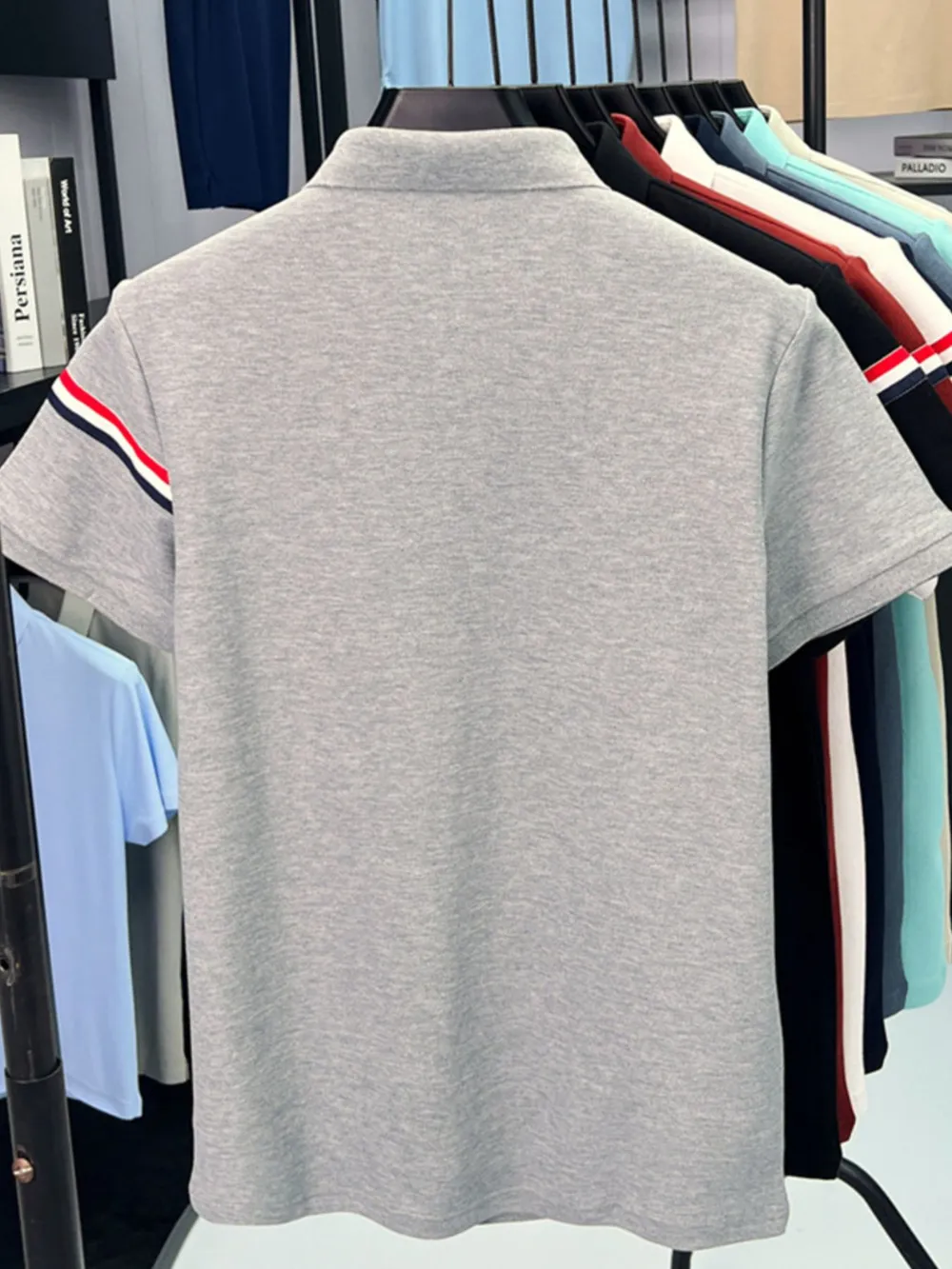Men's Plus Size Button Detail Short Sleeve Polo, image 4