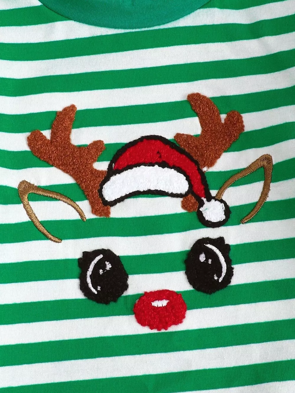 Children's Christmas Striped Pajama Set, image 11