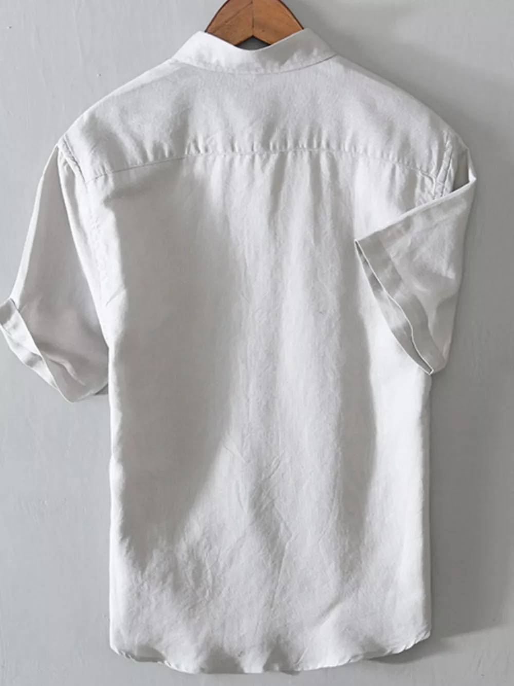 Men's Full Size Button Up Short Sleeve Shirt Plus Size, image 2
