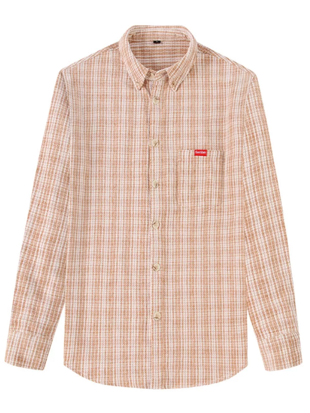 Men's Full Size Casual Plaid Button Up Shirt Plus Size, image 3