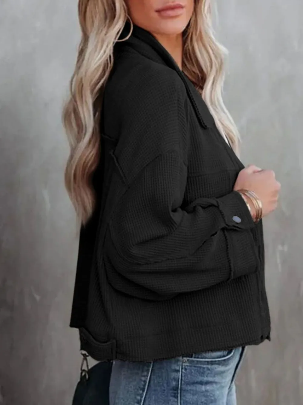 Button Up Long Sleeve Jacket, image 4