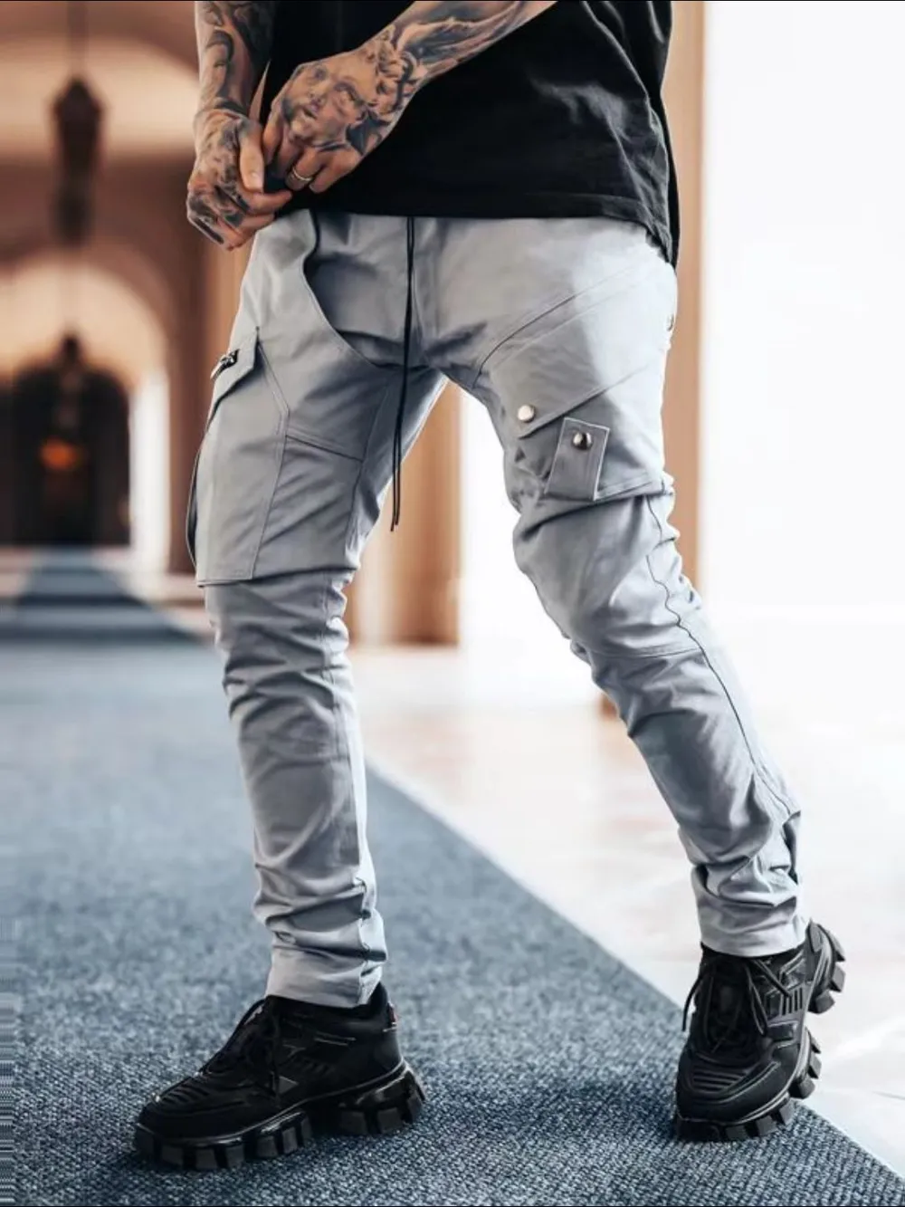 Men's Plus Size Pants with Cargo Pockets, image 5