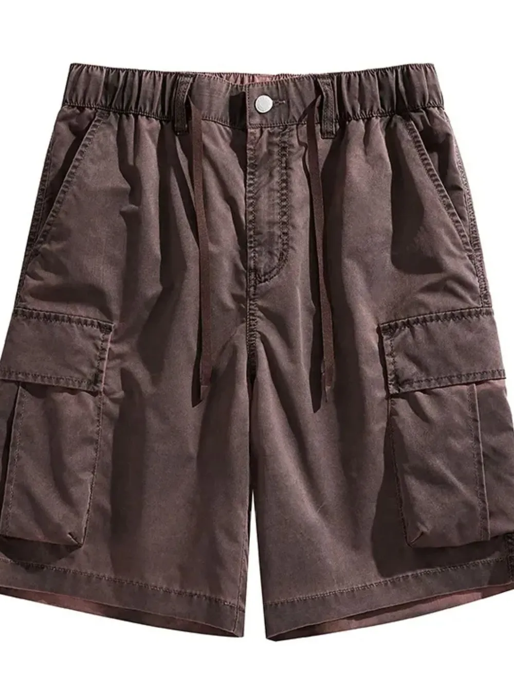 Men's Plus Size Drawstring Cargo Shorts