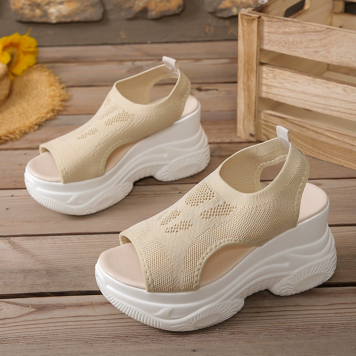 Open Toe Platform Sandals, image 7