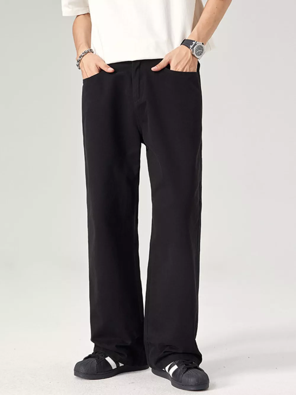 Men's Plus Size Wide Leg Pants, image 2