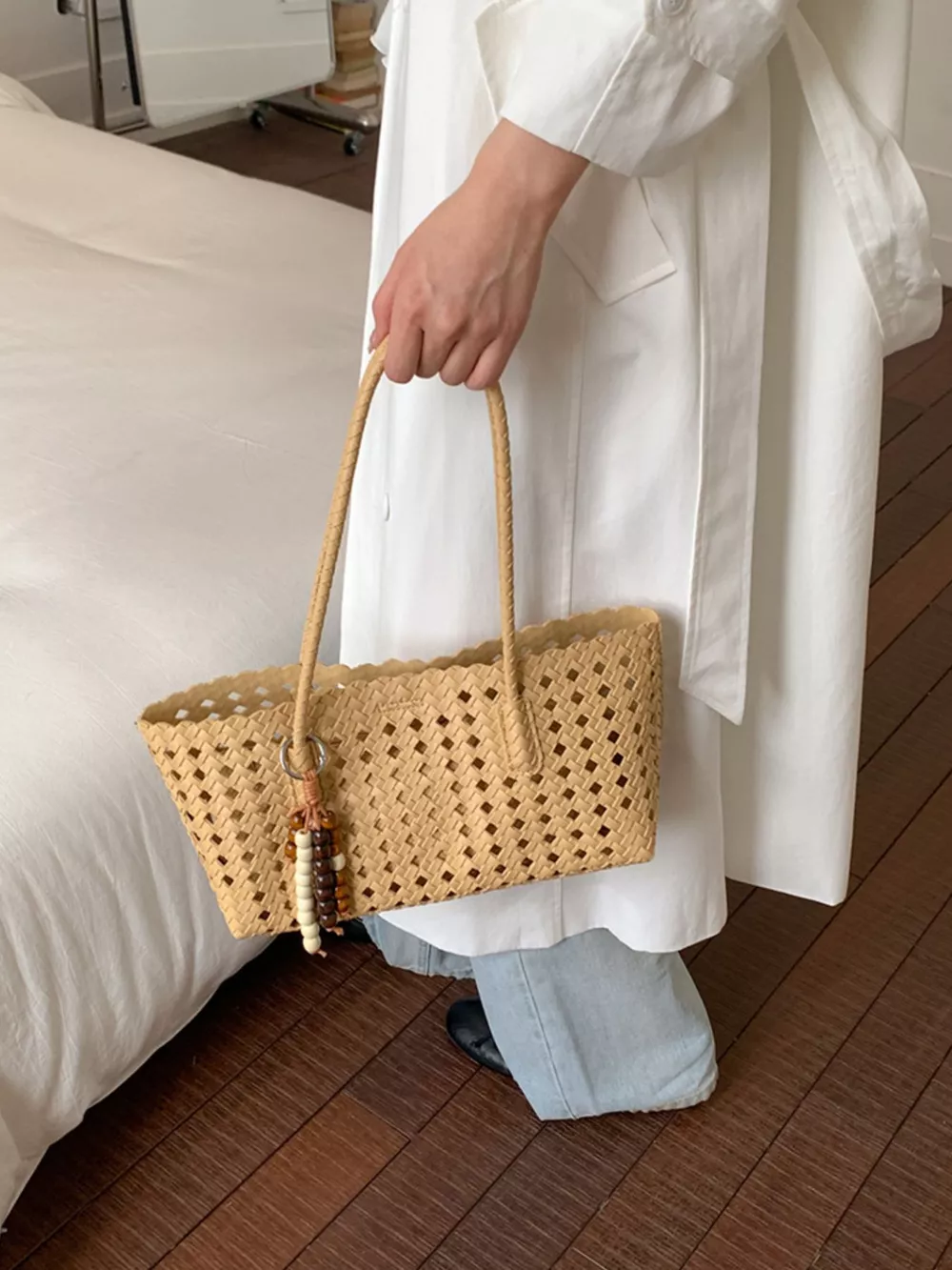 Woven Hollow-Out Shoulder Bag, image 9