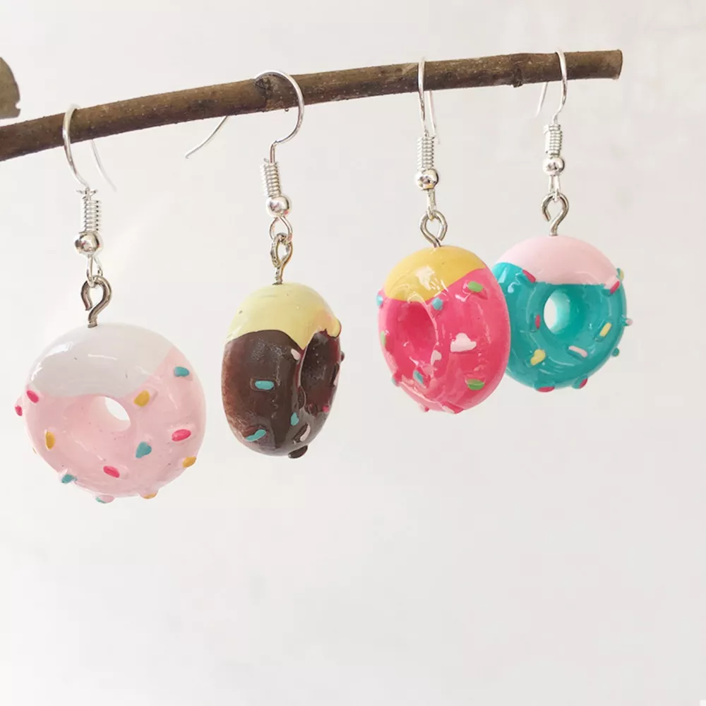 Donut Dangle Earrings, image 3