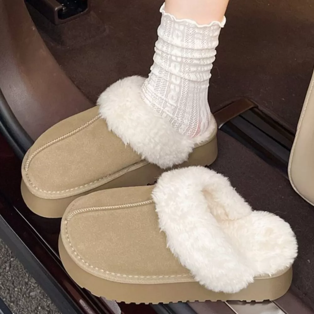 Round Toe Platform Slippers, image 2