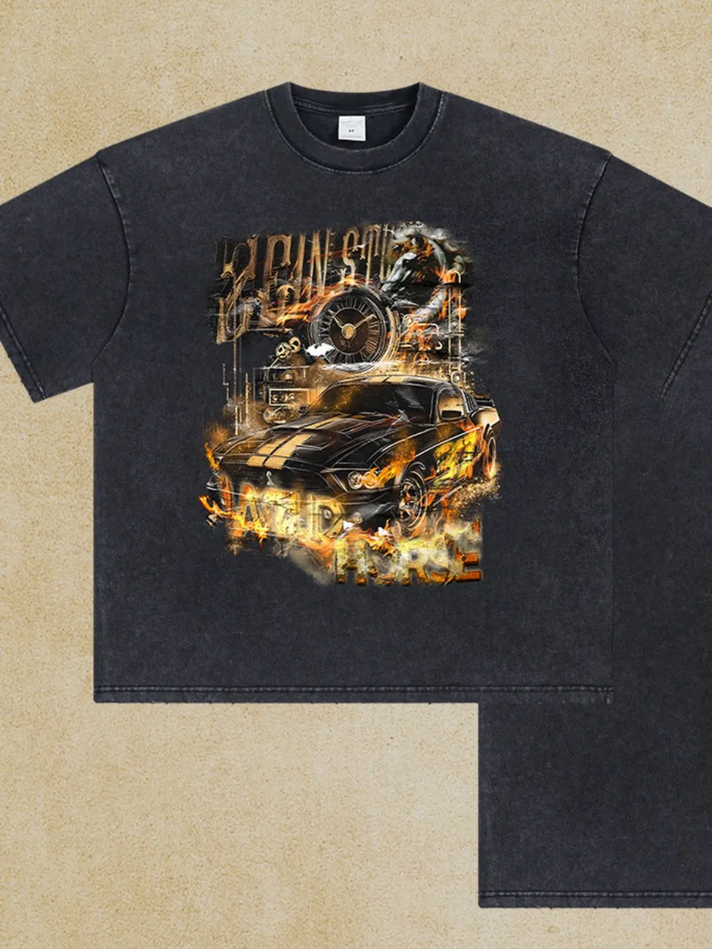 Men's Graphic Round Neck Half Sleeve T-Shirt, image 5