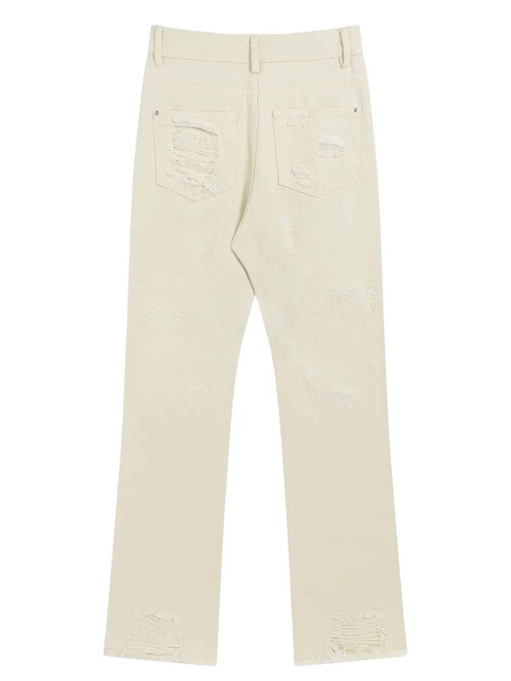Men's Distressed Straight Leg Jeans, image 4