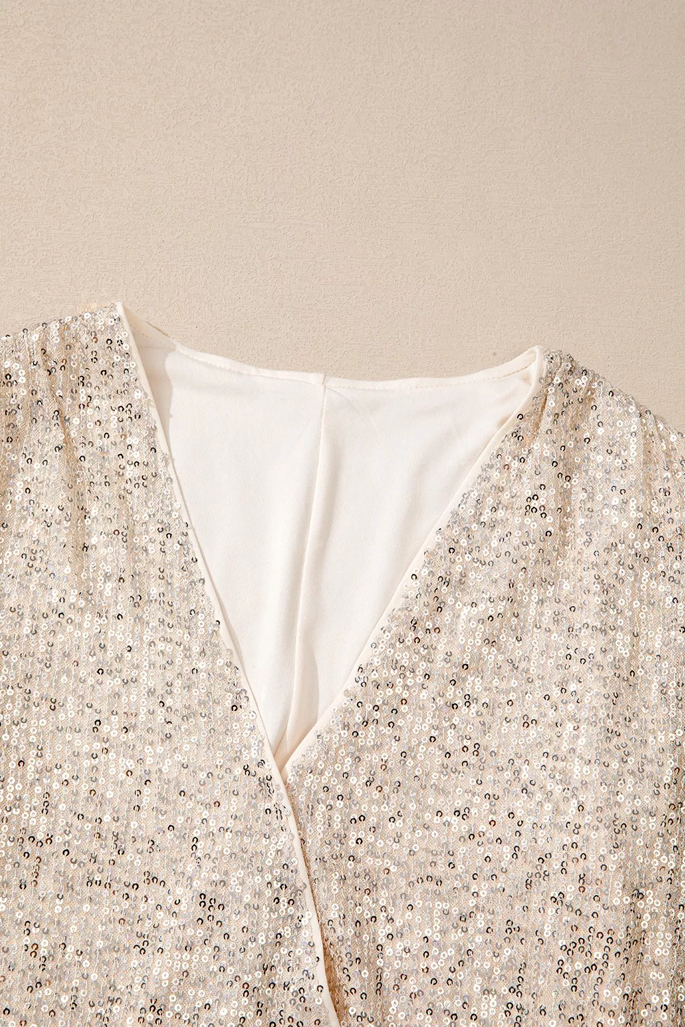 Sparkling Sequin Long Sleeve Bodysuit, image 7