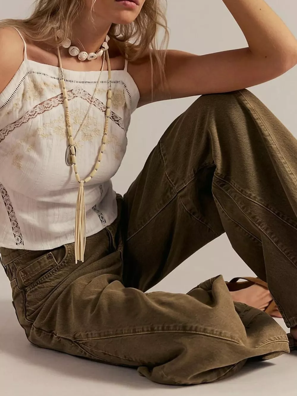 Washed Wide Leg Jeans, image 2