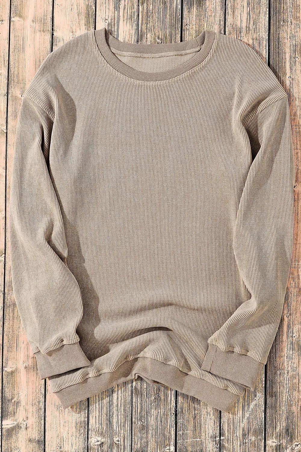 Round Neck Dropped Shoulder Sweatshirt, image 5