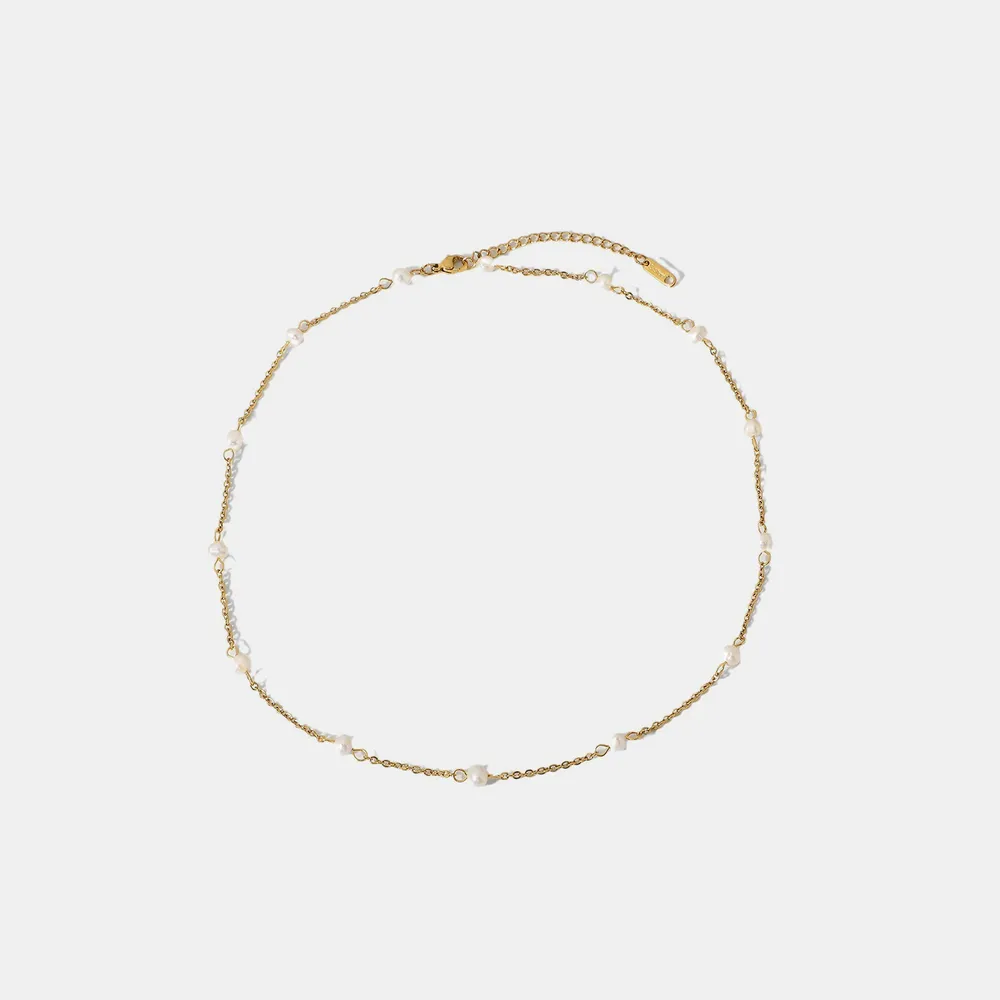 Freshwater Pearl 18K Gold-Plated Necklace, image 5