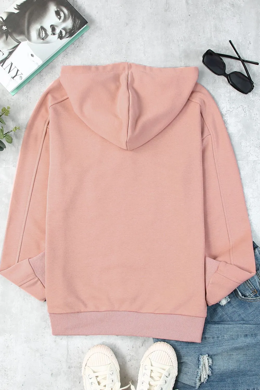 Lace Up Long Sleeve Hoodie, image 9