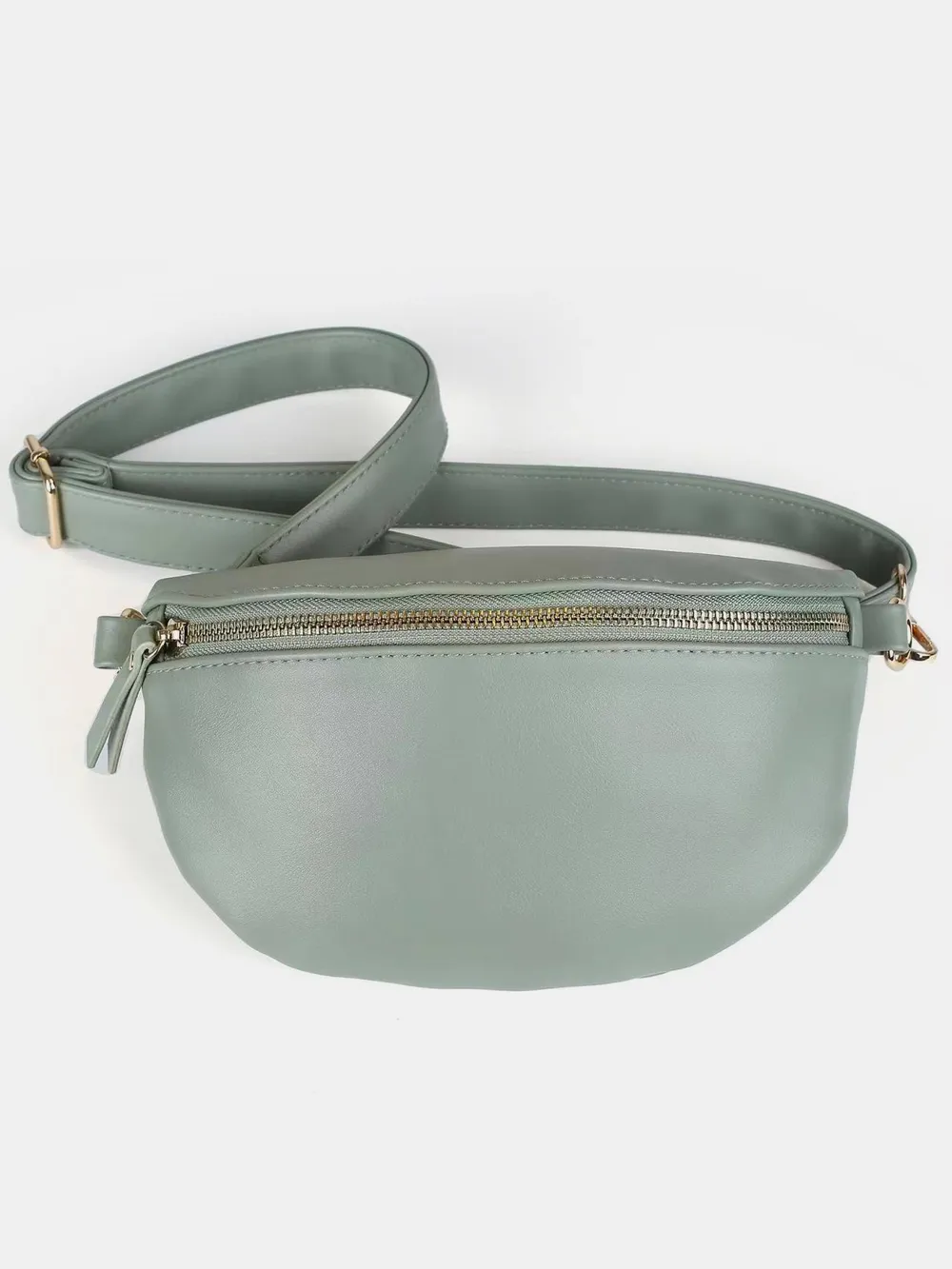 PU Leather Adjustable Strap Crossbody Bag, image 5