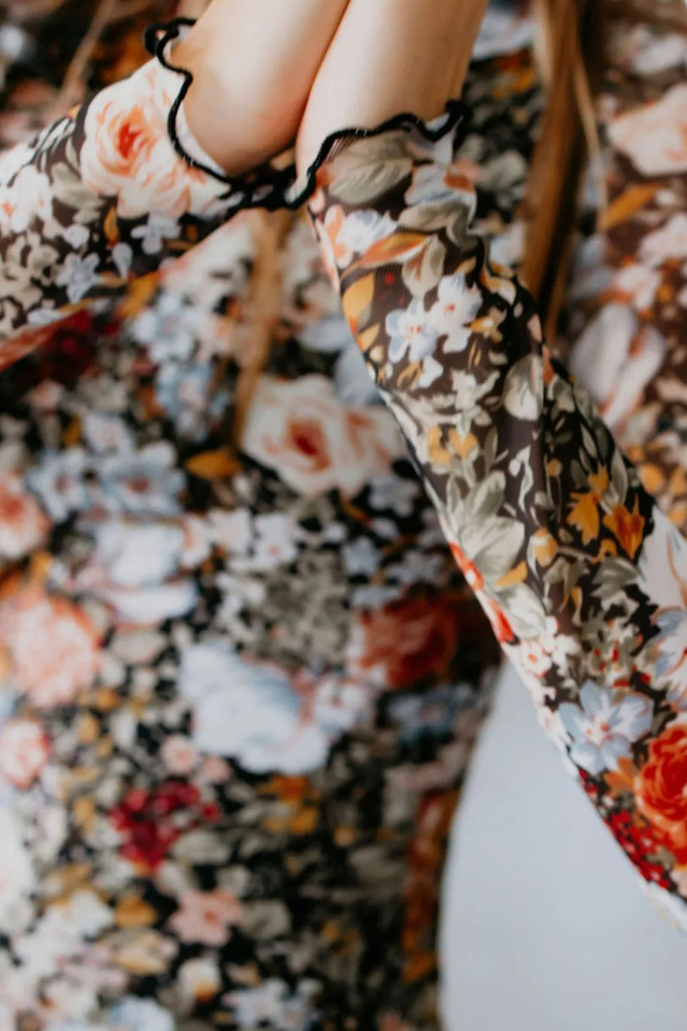 Printed Long Sleeve Midi Slim Dress, image 3