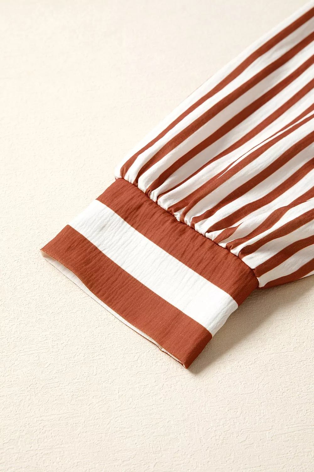Stripe Babydoll Long Sleeve Blouse, image 3