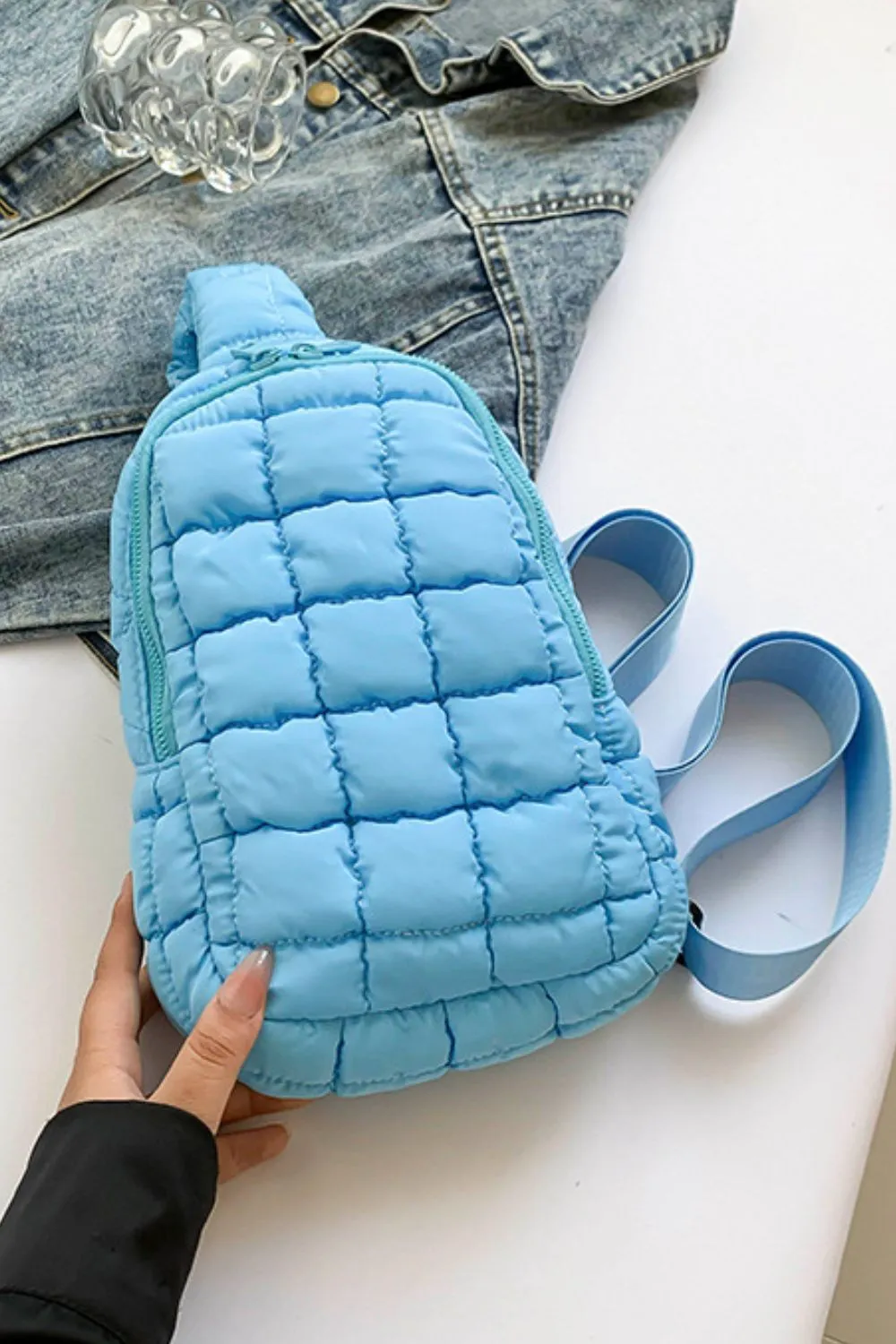 Quilted Nylon Crossbody Bag, image 29
