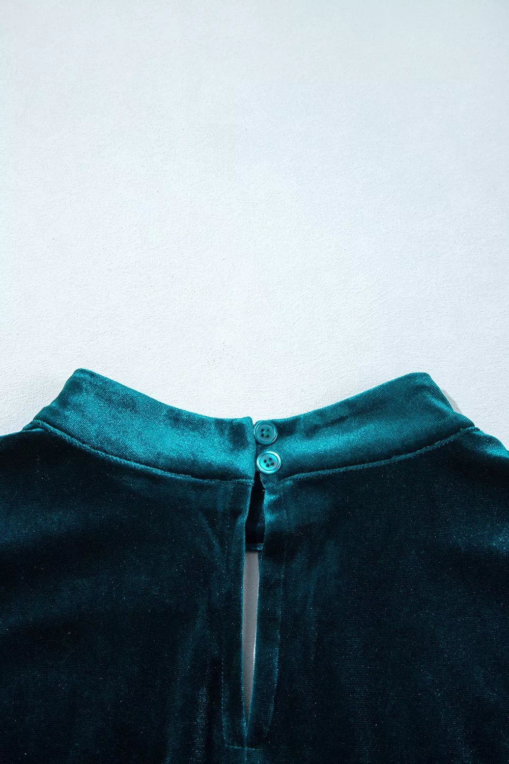 Velvet Mock Neck Long Sleeve Dress, image 9
