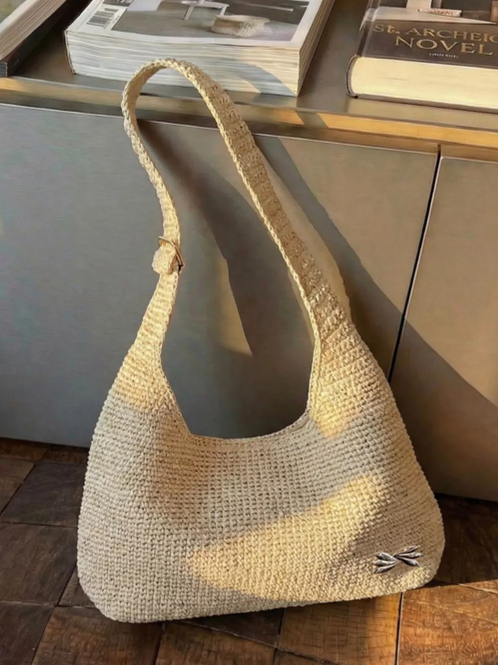 Woven Casual Beach Shoulder Bag, image 2