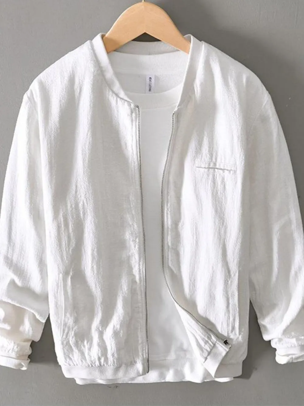 Men's Plus Size Zip Up Long Sleeve Jacket, image 12