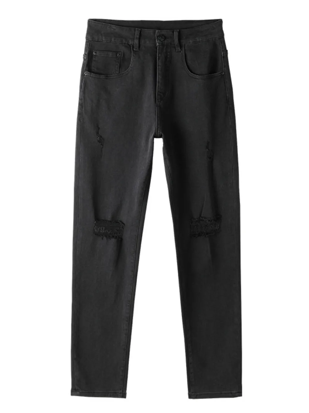 Men's Full Size Ripped Straight Leg Jeans Plus Size, image 5