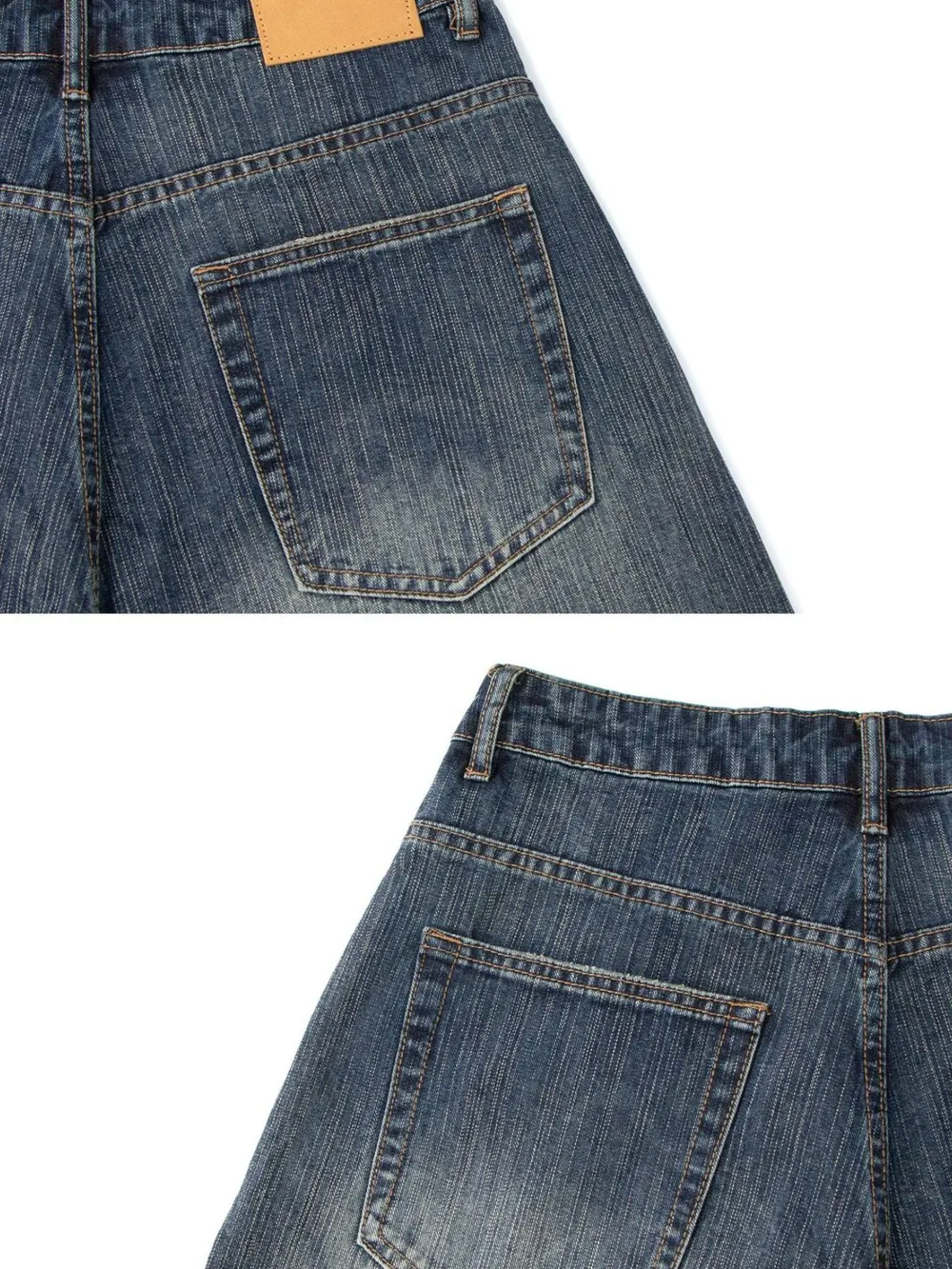 Men's Wide Leg Denim Shorts, image 6