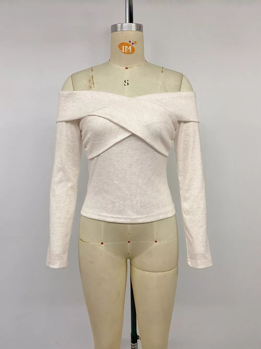 Crisscross Off-Shoulder Long Sleeve Top, image 8