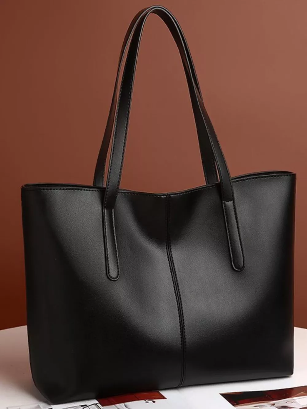 PU Leather Tote Bag, image 2