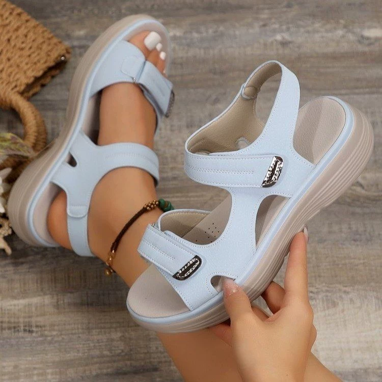 Open Toe Comfort Platform Sandals, image 2